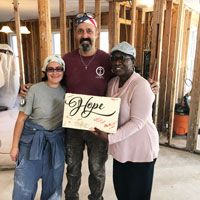 Hurricane volunteers