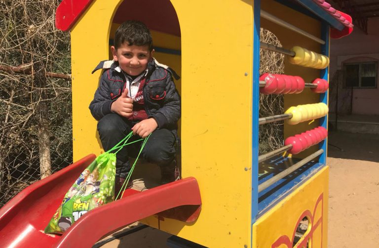 Child in playground