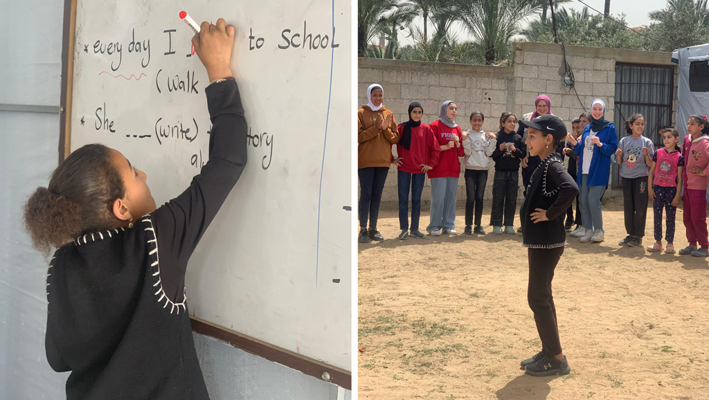 A joint IOCC-BLDA program aims to help hundreds of children in Gaza, like Samara, by providing educational resources and extracurricular activities.