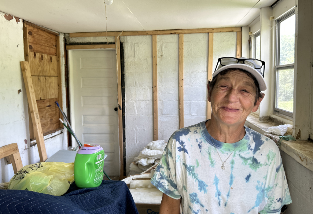 Ms. Pat is very grateful for all the work IOCC volunteers put in to repair her storm damaged house. She passes on the kindness by helping in her own community.